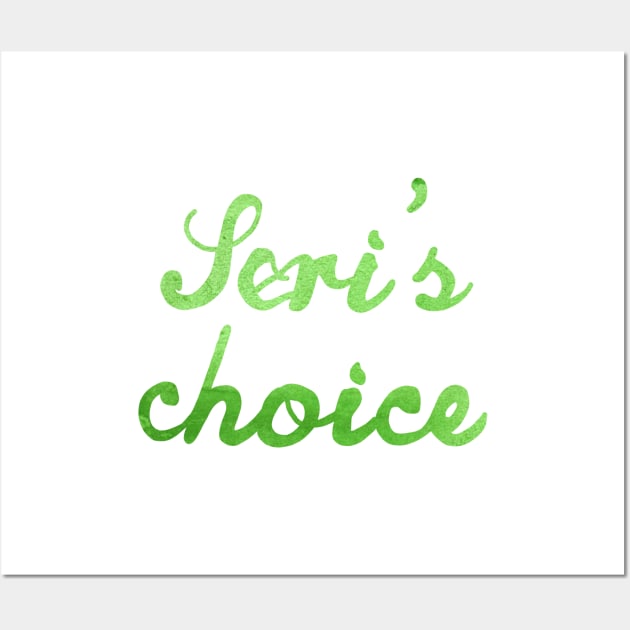 Seri's choice Wall Art by tepudesigns